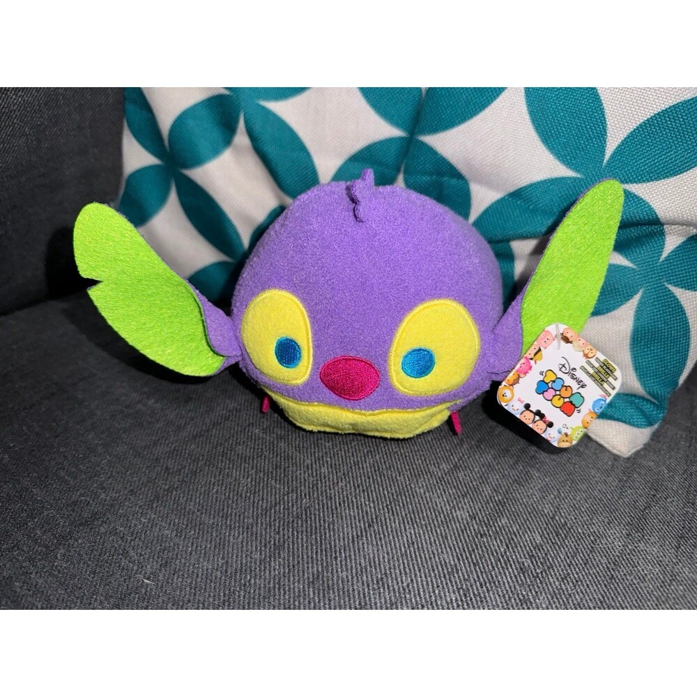 Disney Tsum Tsum Neon Stitch Collectible Plush- Pink, Kids Toys for Ages 0+ New